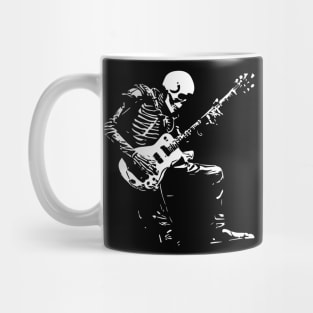 Skeleton playing the guitar Mug